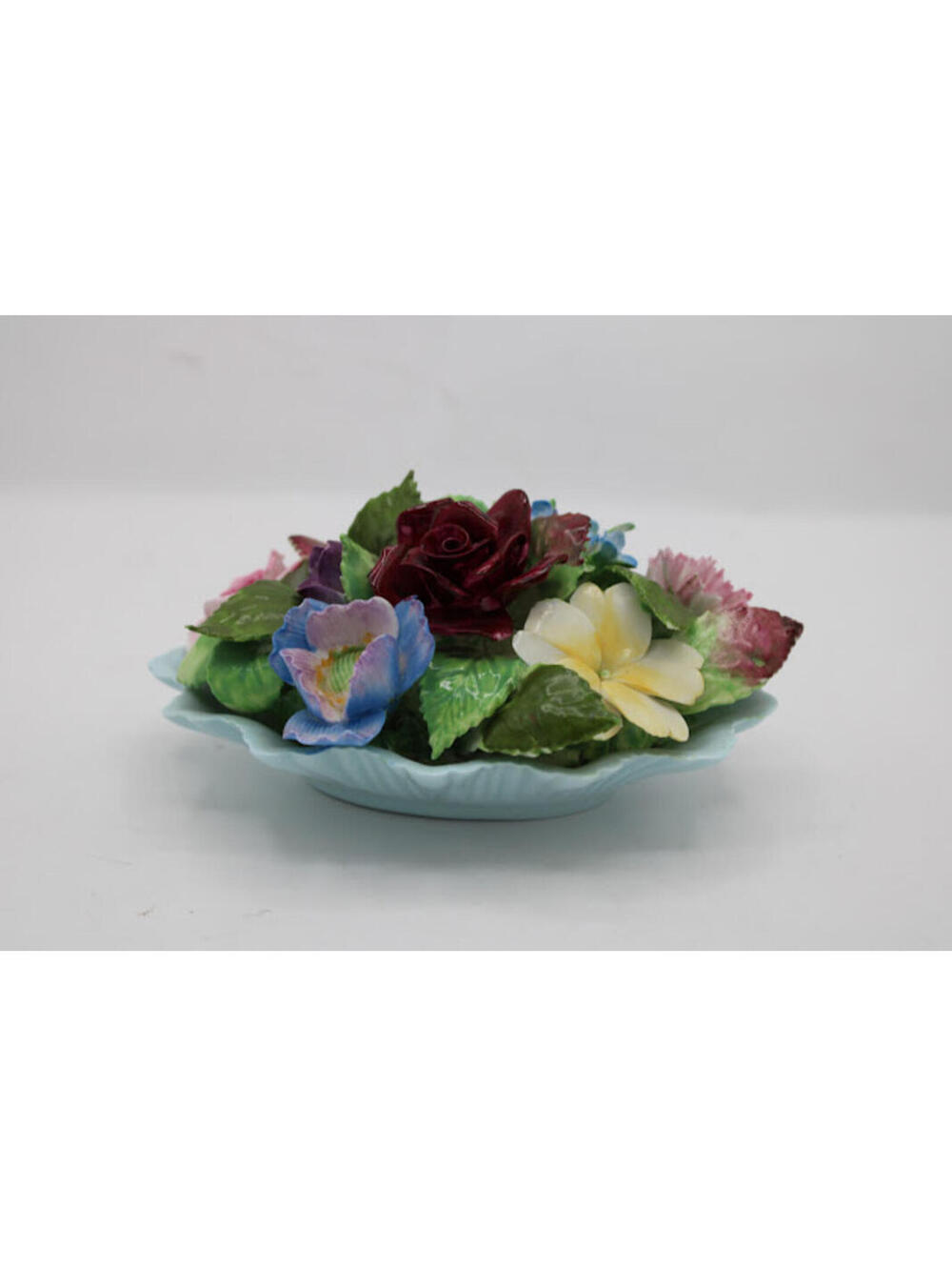 Vintageb Royal Adderley England Bone China Floral Dish Centerpiece